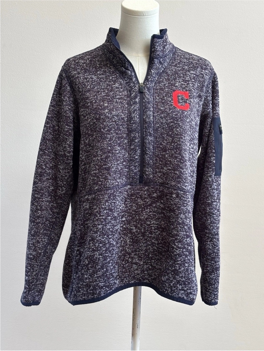 Antigua Cleveland Guardians 1/4 Zip Pullover Women’s XL